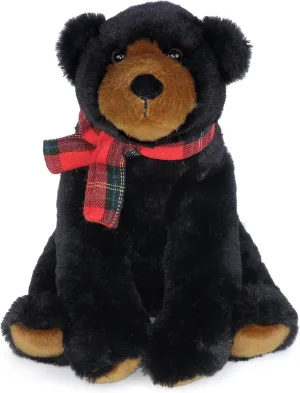 MON AMI Cedar Black Bear Stuffed Animal – 9”, Soft & Cuddly Black Bear Plush Toy for Kids of All Ages, Nursery Décor