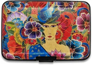 Monarque RFID Secure Armored Wallet, Laurel Burch Collection (Balinese Woman)