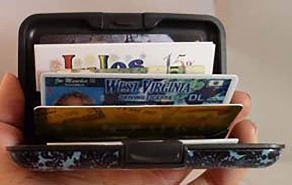 Monarque RFID Secure Armored Wallet, Laurel Burch Collection (Songbirds)