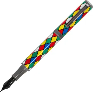 Monteverde USA Regatta Harlequin 2.0 Fountain Pen - Gunmetal trim - Medium Nib | Collectible Writing Instrument