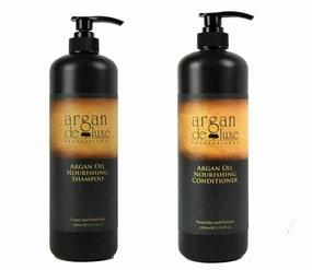 Moroccan Argan Oil Shampoo and Conditioner Set (2 x 33oz.) Ultra Hydrating & Moisturizing, Salon Quality for Men & Women All Hair Types