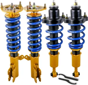 MOSTPLUS Coilovers Lowering Struts Compatible with 2008-2016 Mitsubishi Lancer Ralliart CY2A CZ4A Front Rear Shocks Adjustable Height (Excludes Lancer Evolution)