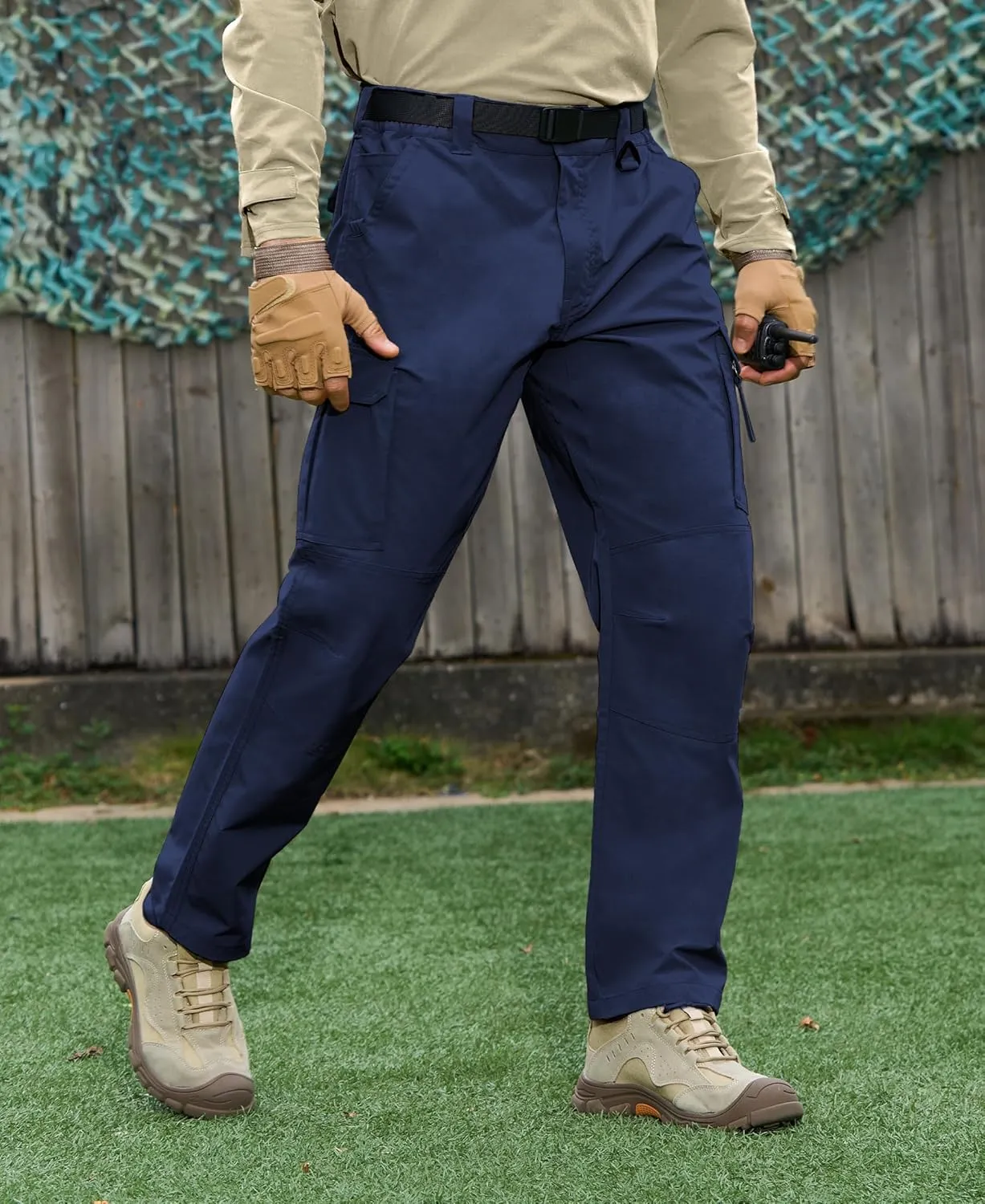 MOURCE Ripstop Tactical Pants for Men Stretch Breathable - Lightweight Quick Dry Mens Hiking Pants with 9 Pockets