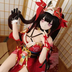 Mozu Sparkle 1/2 Female Seamless Star Rail Action Figures Silicone Material, JYDoll 148cm Flexible Figure Dolls for Cosplay/Photography/Arts (Wig) (Cosplay Edition)