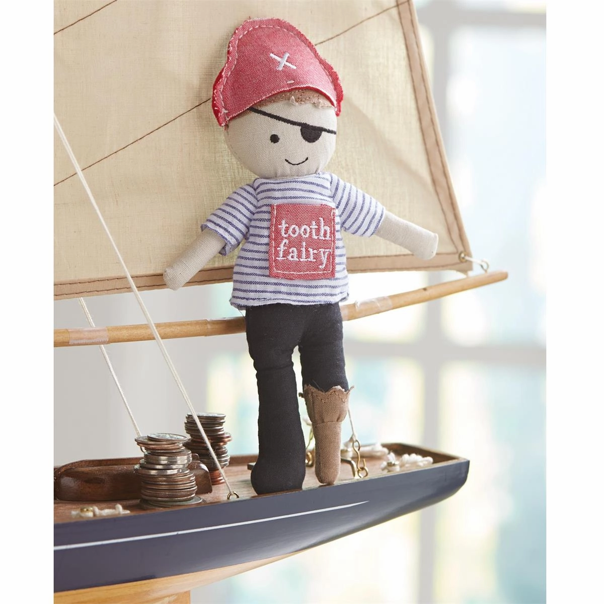 Mud Pie Pirate Tooth Fairy Doll