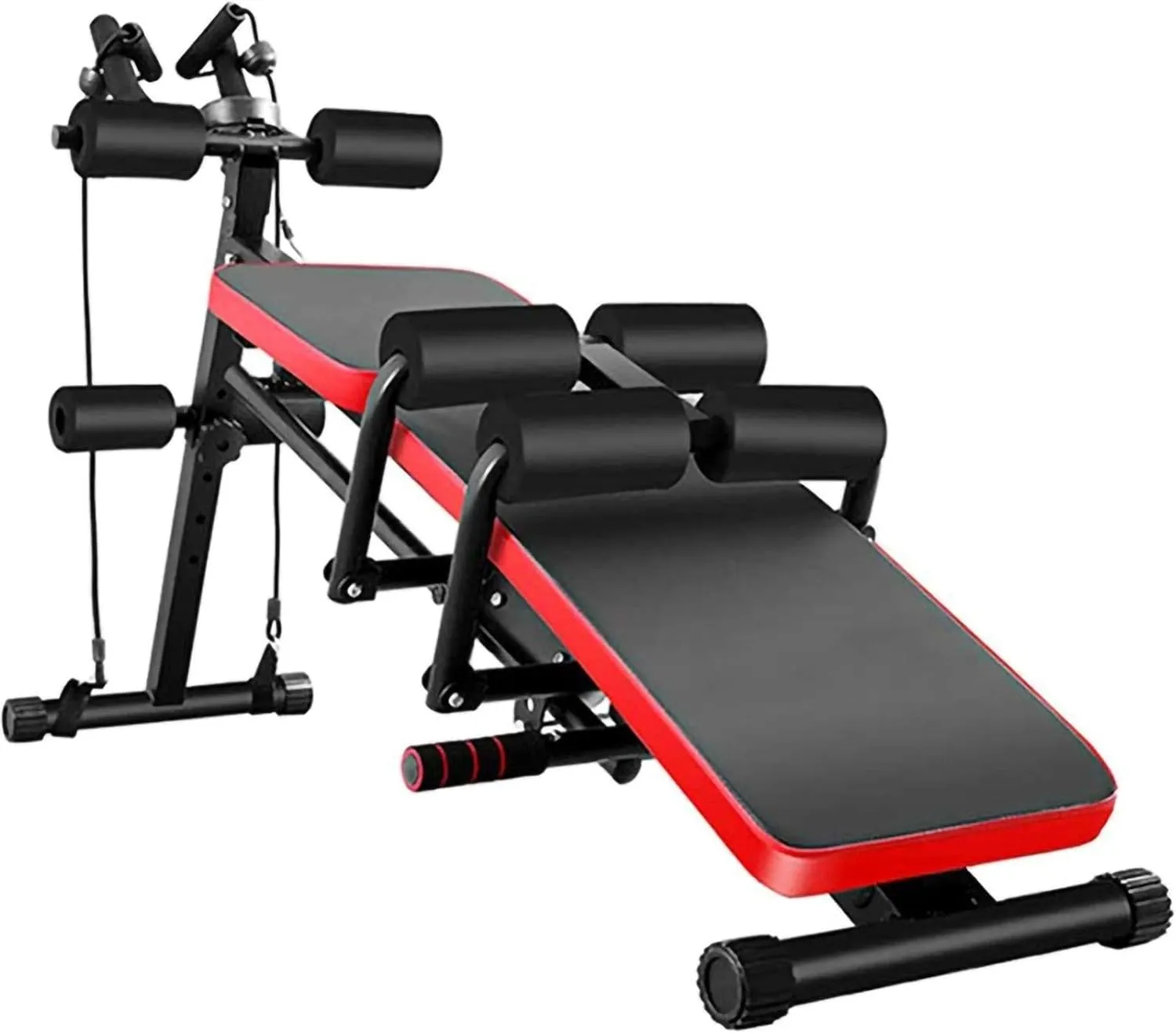 Multi-Purpose Weight Bench,Sit Up Incline Curved Bench Flat Fly Weight Press Foldable,Adjustable Workout Bench,for Home Fitness Gym Exercise,Max Load 250Kg