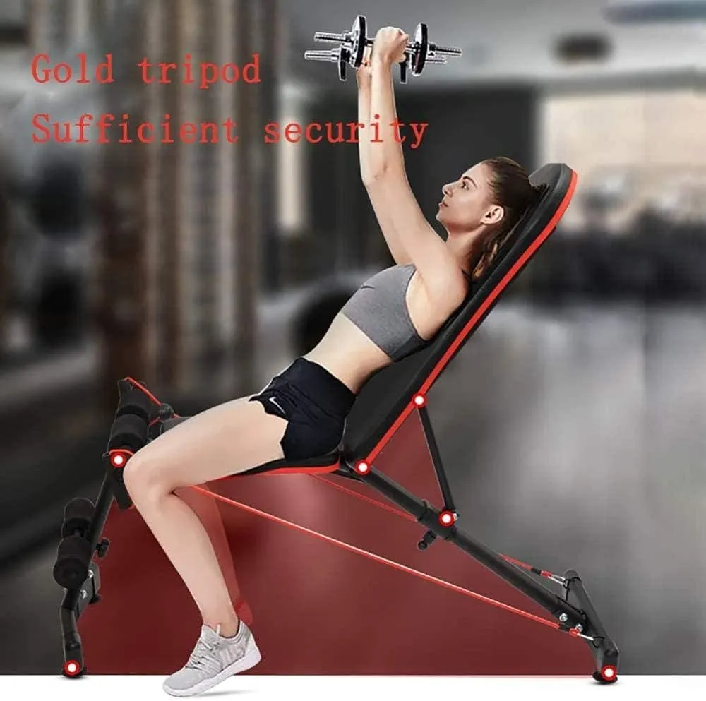 Multifunction Dumbbell Bench Adjustable Weight Bench Two in One Sit-ups Fitness Equipment Professional Abdominal Muscle Training Bench Home Exercise Gym Essentials Device