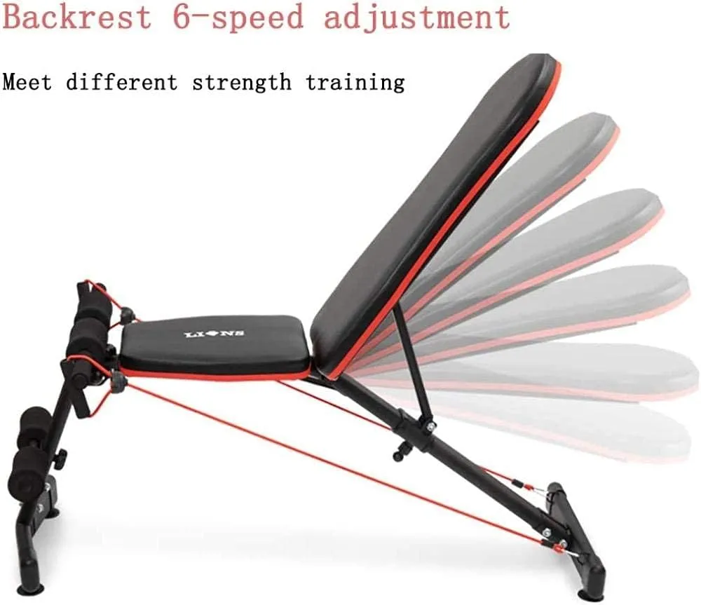 Multifunction Dumbbell Bench Adjustable Weight Bench Two in One Sit-ups Fitness Equipment Professional Abdominal Muscle Training Bench Home Exercise Gym Essentials Device
