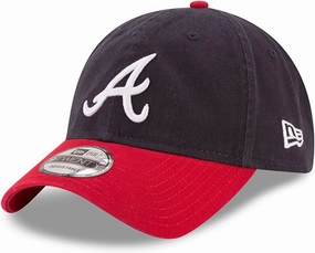New Era MLB Core Classic 9TWENTY Adjustable Hat Cap One Size Fits All (Atlanta Braves)