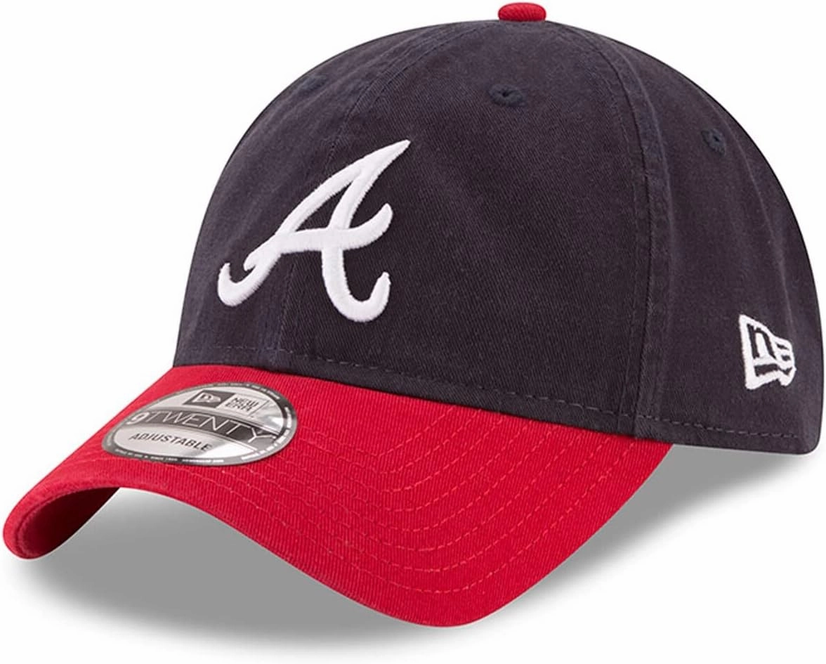 New Era MLB Core Classic 9TWENTY Adjustable Hat Cap One Size Fits All (Atlanta Braves)
