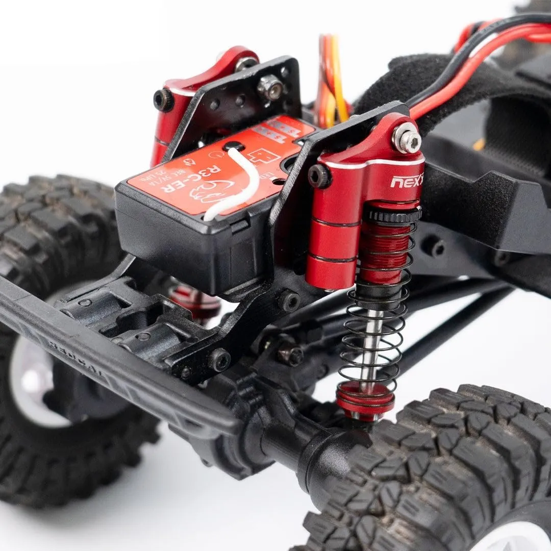 Nexx Racing Reservoir Shocks (4pcs) for 1/18 RC Crawler Redcat Ascent-18 - Remote Control Car, RC Cars, RC Crawler 1/18 4WD Nexx Racing Upgrade Parts (HELIDIRECT) (Blue - 59mm)