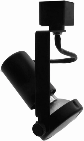 NICOR Lighting 75W Black Adjustable Track Light Gimbal Ring Head, H-Type [3-Wire] (12022BK)