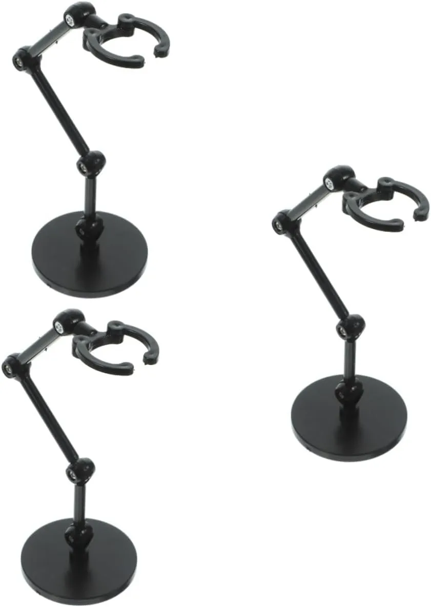 NOLITOY 3sets Figure Holders Stand Action Figures Base Model Display Stands Easy Assembly Decor 4pcs*3