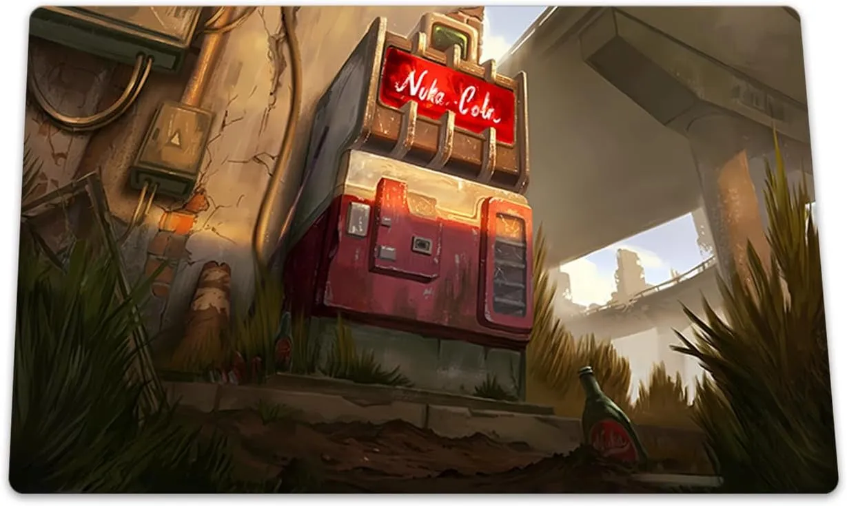 Nuka-Cola Vending Machine Playmat Trading Card Game MTG Game mat TCG CCG Mat Free Bag