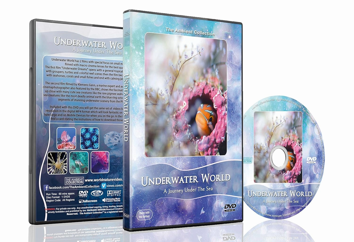Ocean DVD - Underwater World - Nature's Unforgettable Reef Scenery of Sea Life and Marine Creatures