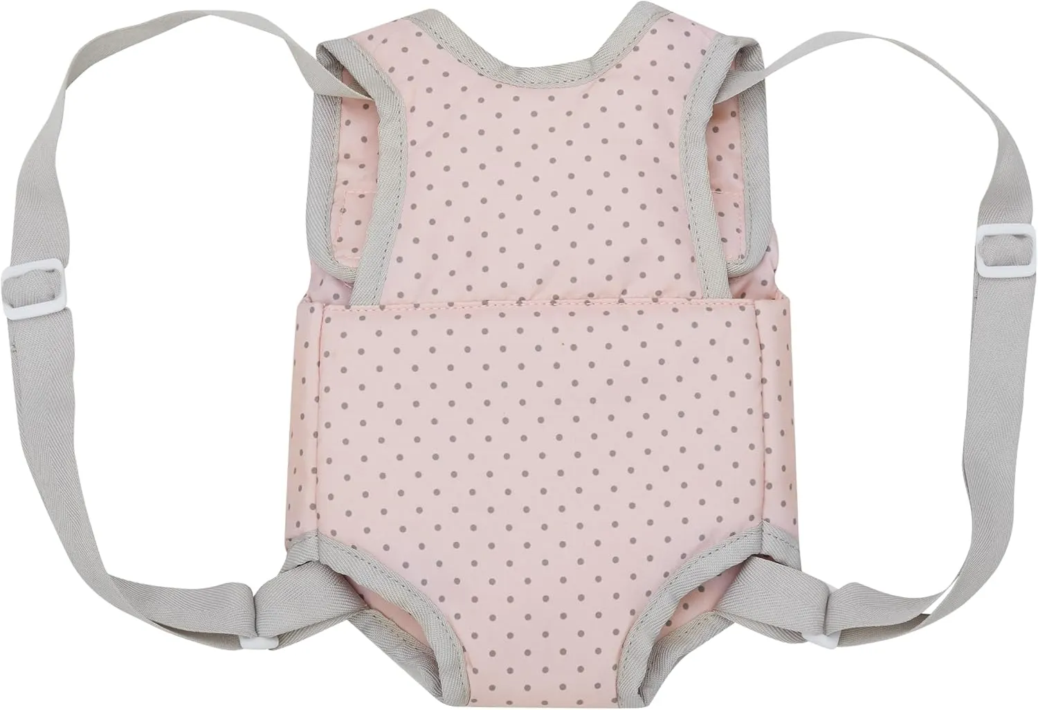 Olivia's Little World Polka Dot Princess Baby Doll Carrier & Car Seat Set, Pink/Gray