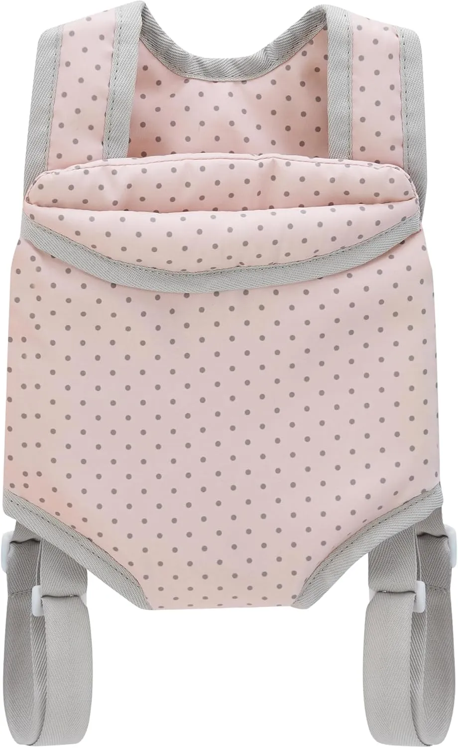Olivia's Little World Polka Dot Princess Baby Doll Carrier & Car Seat Set, Pink/Gray