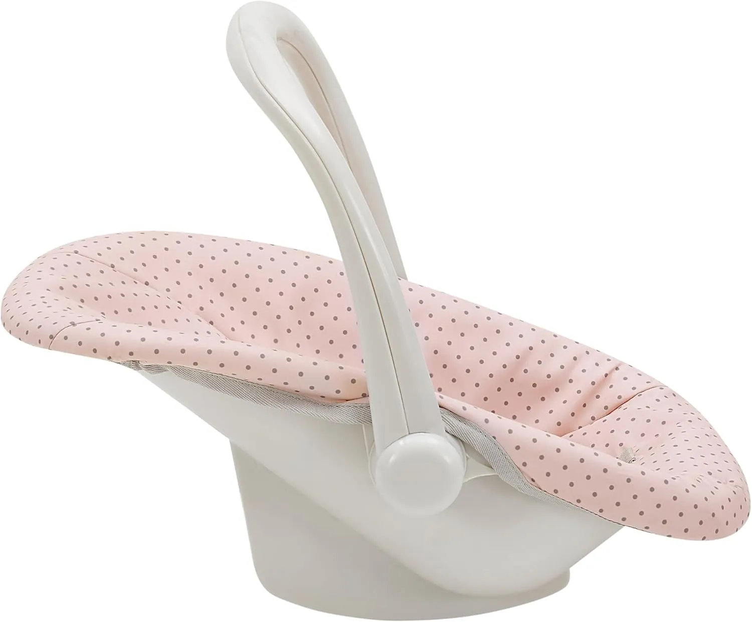 Olivia's Little World Polka Dot Princess Baby Doll Carrier & Car Seat Set, Pink/Gray