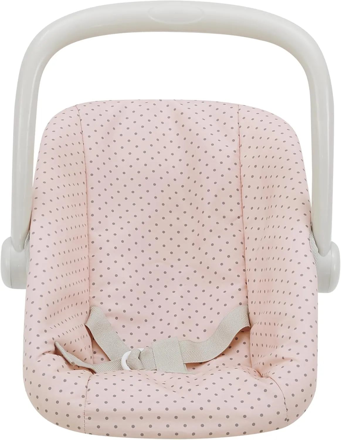 Olivia's Little World Polka Dot Princess Baby Doll Carrier & Car Seat Set, Pink/Gray