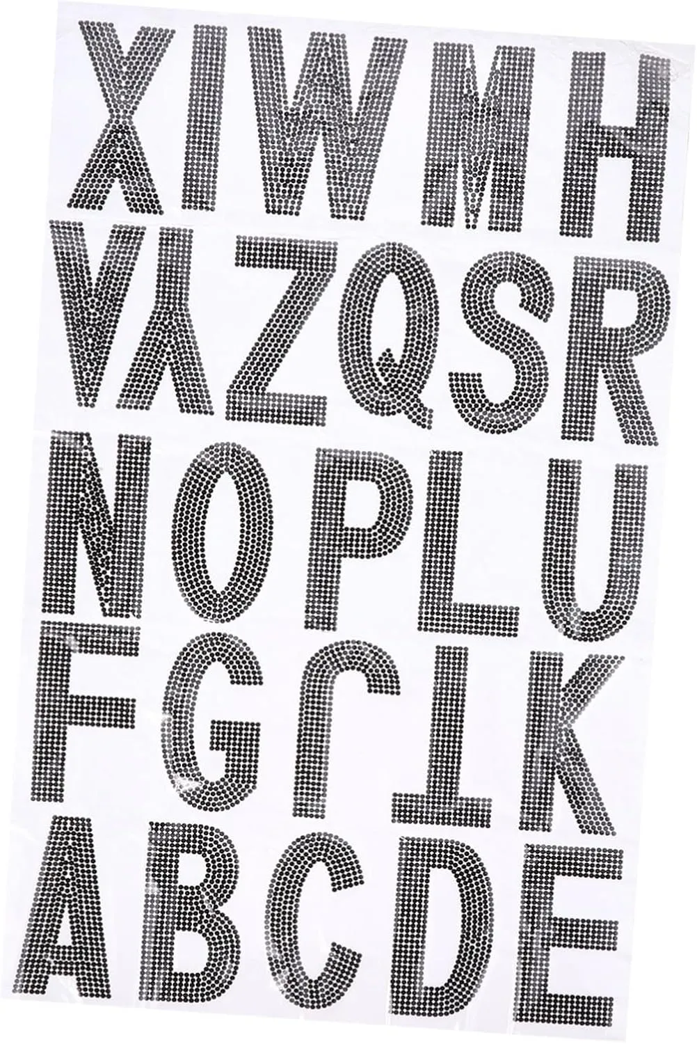 Operitacx DIY Art Craft Alphabet Letter Stickers Rhinestone Sticker Adhesive Letter Sticker Set 26pcs