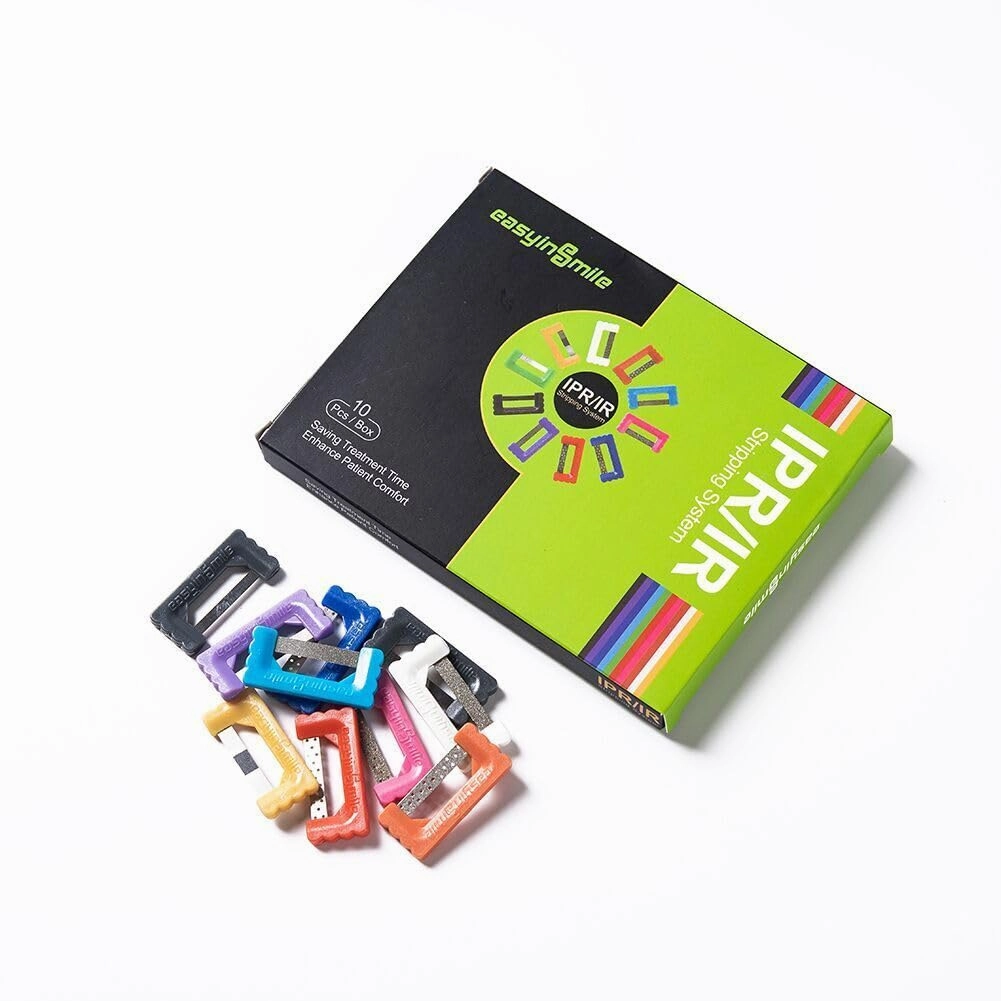 Orthodontic Dental Interproximal Reduction (IPR) Strip System Kit Polishing Strips Set of 10 (IPR Plus Deep Strip)