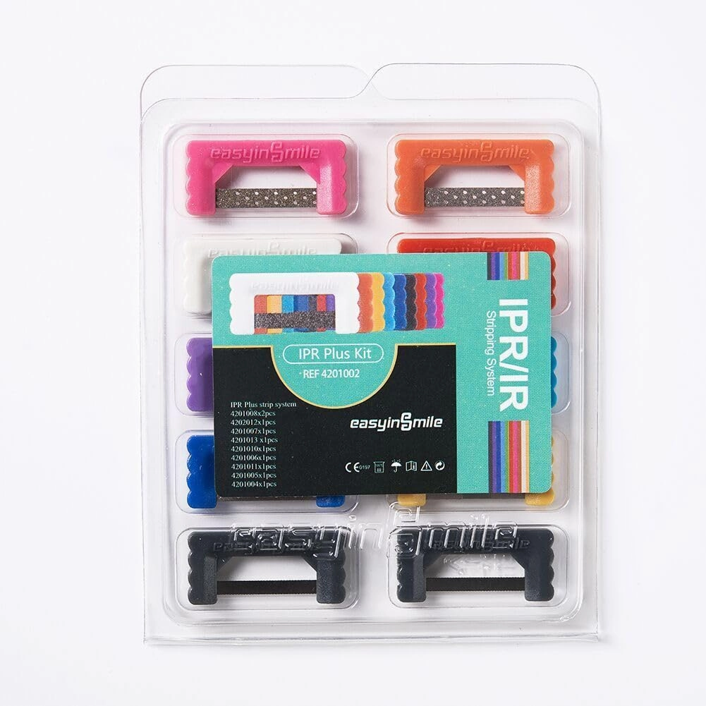 Orthodontic Dental Interproximal Reduction (IPR) Strip System Kit Polishing Strips Set of 10 (IPR Plus Deep Strip)
