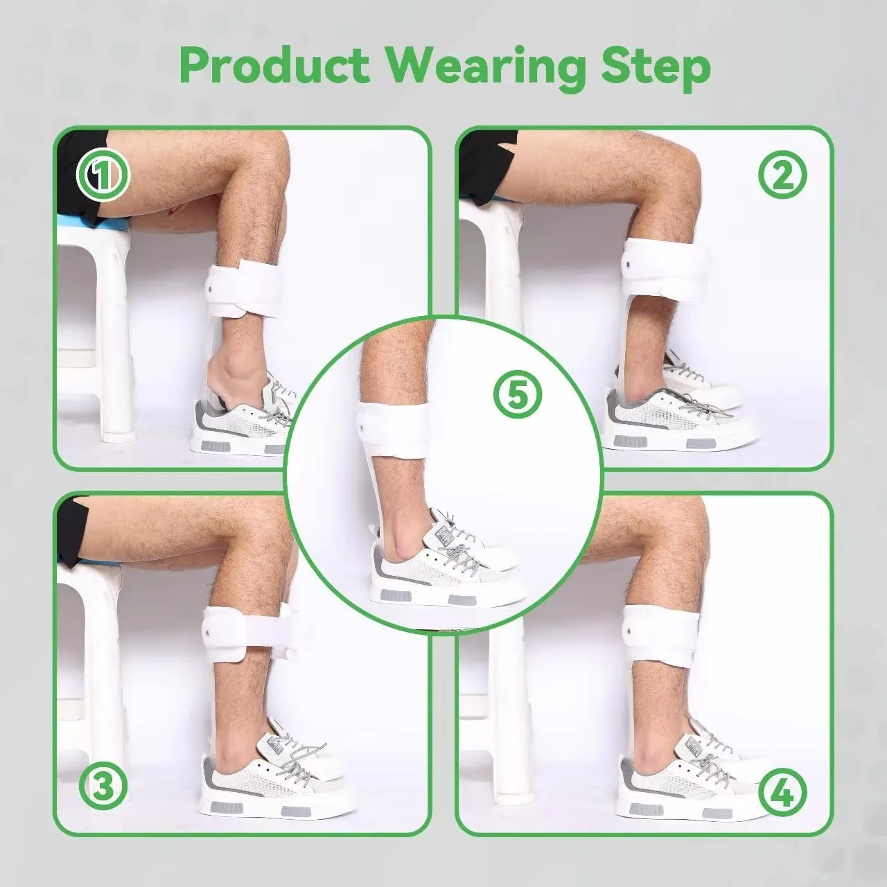 Orthomen Ankle Foot Orthosis Support - AFO Splint - Drop Foot Brace (XL/Right)