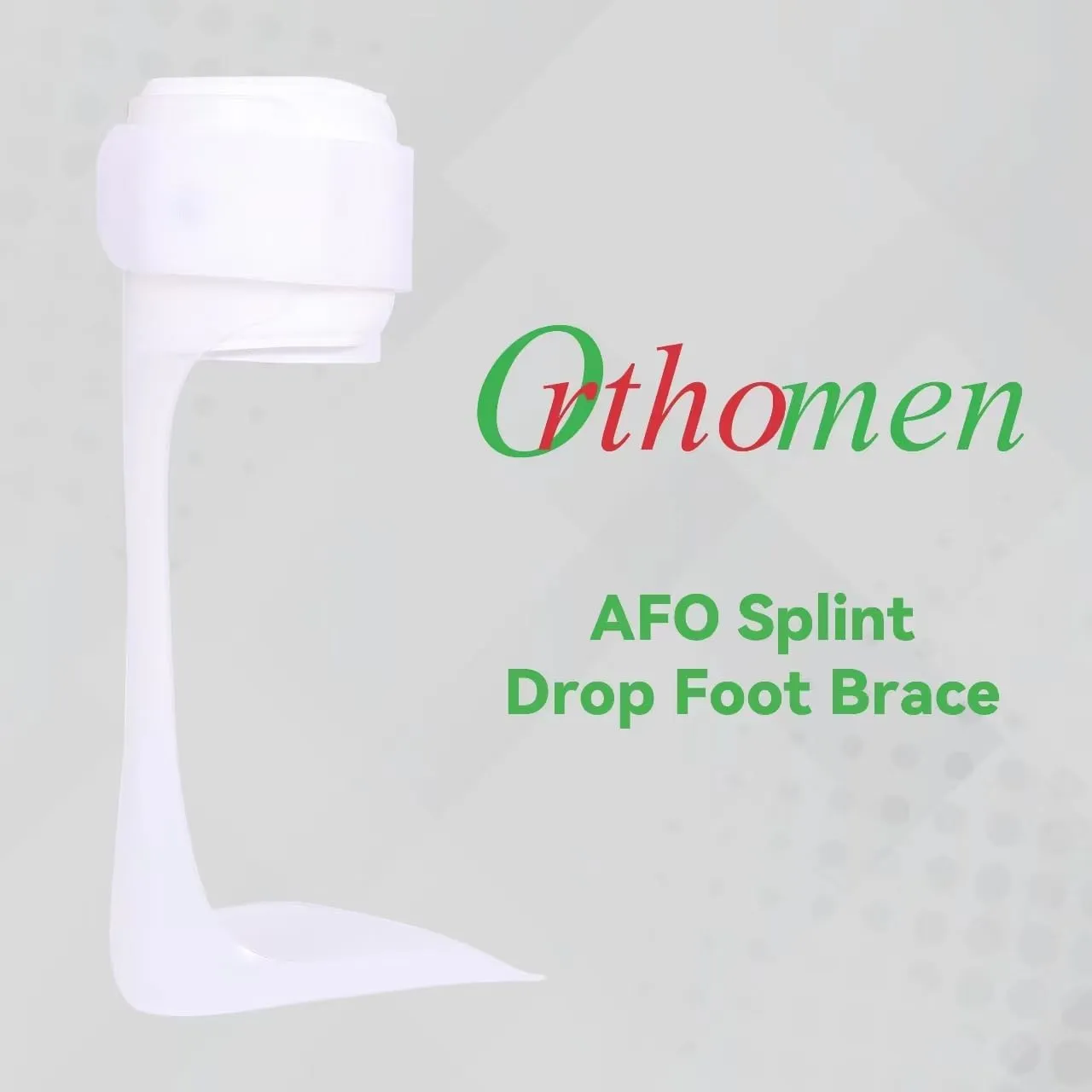 Orthomen Ankle Foot Orthosis Support - AFO Splint - Drop Foot Brace (XL/Right)