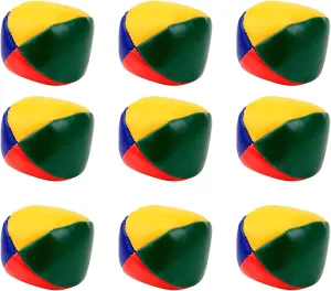 Pack of 9 Juggling Balls for Beginners and Kids Soft Circus Balls Toy to Improve Dexterity and Motor Skill for Home Use