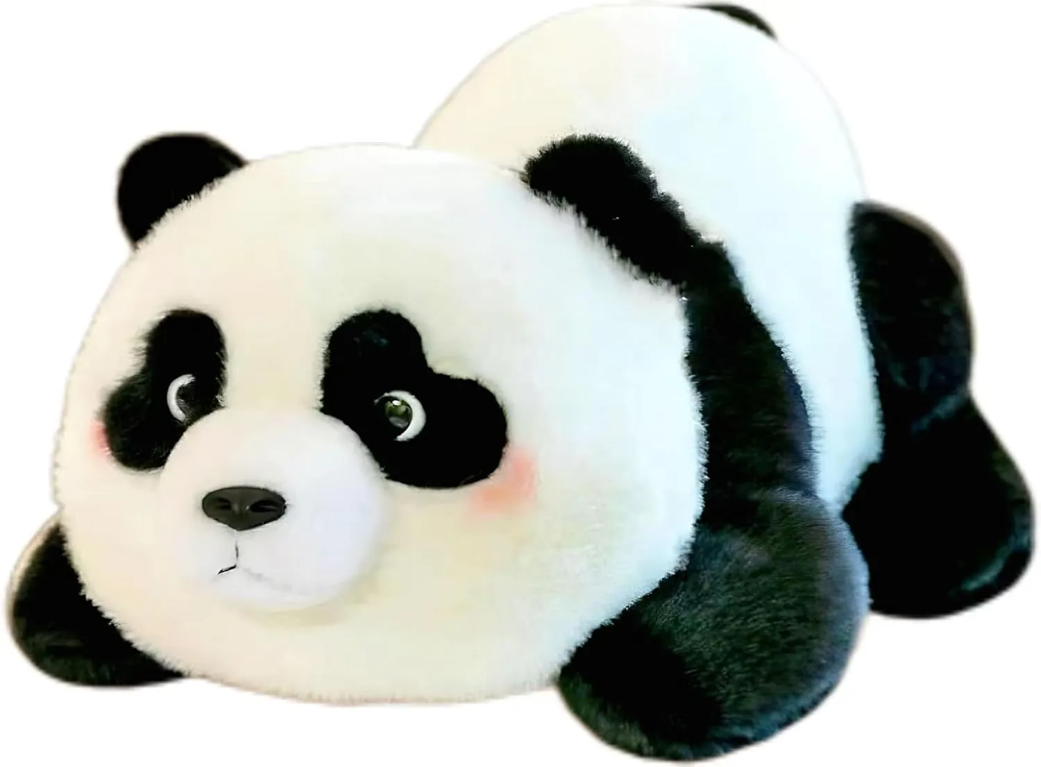 Panda Stuffed Animal Plush Toy, 10 Inch Cute Plushie, Soft Baby Doll Gift, Stuffed Panda Bear Plush for Kids, Girls, Boys, Adults(Black)