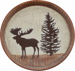 Park Designs Brown Wilderness Trail Moose Salad Plate Set of 4