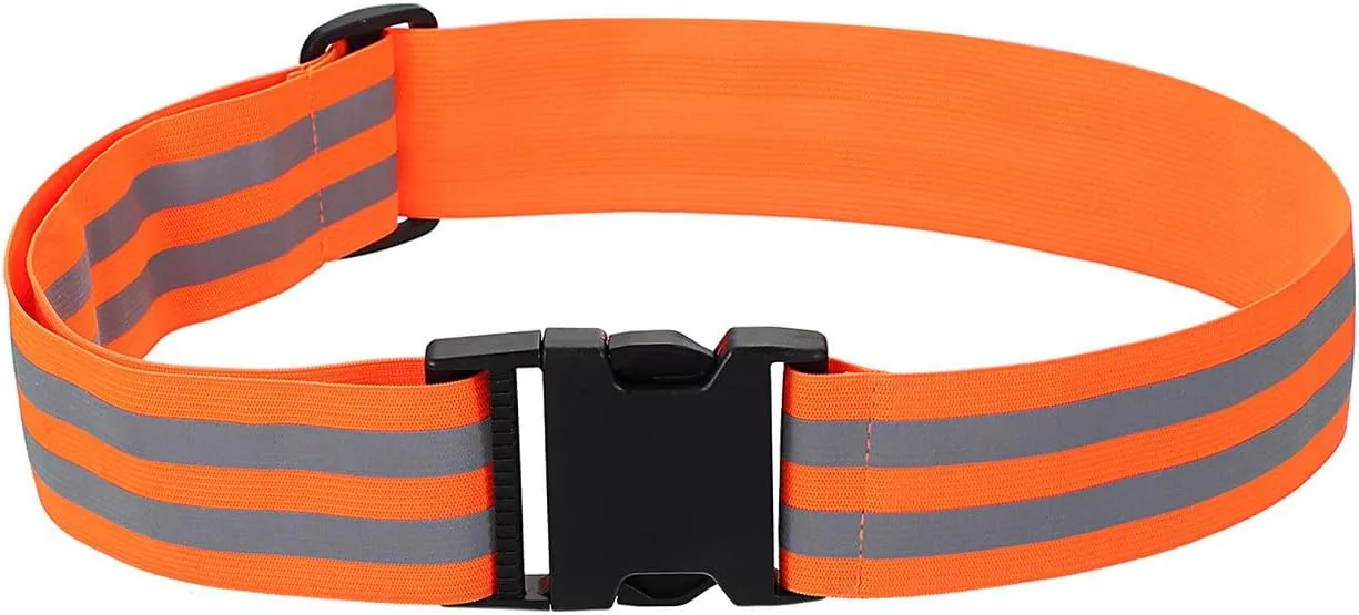 PATIKIL Adjustable Reflective Running Belt, Glow Pt Belt Sash for Cycling