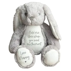Personalized Plush Bunny with Name, Hold Me Close Worry Rabbit Custom Bunny Stuffed Animal HandMade Custom Plush Toy Gift for Baby First Easter Shower Birthday Christmas (Style 1)