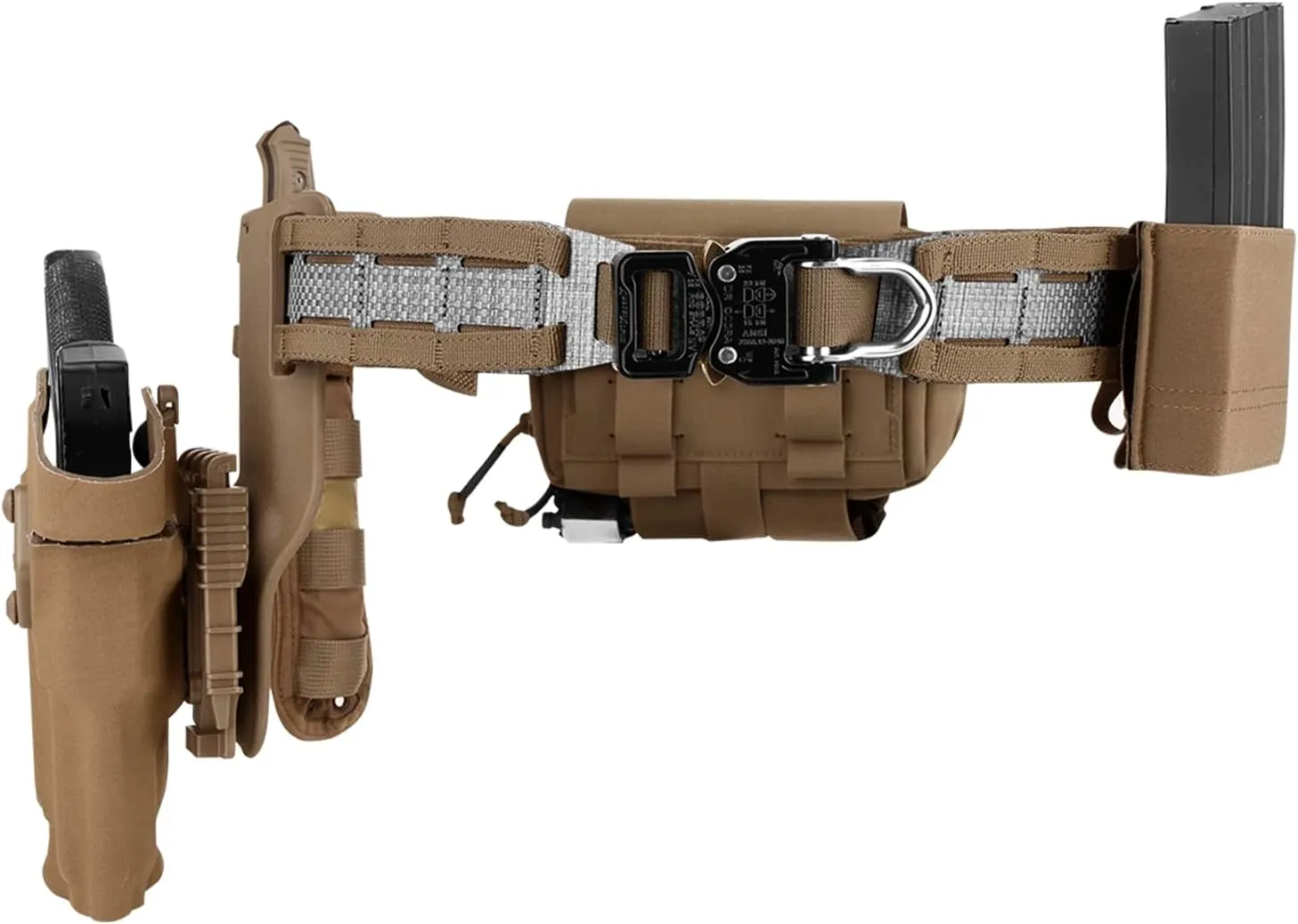 PETAC GEAR Tactical Belt Low Profile Molle Battle Cobra Belt Laser-Cut Tegris Rigid Shooting Gun Duty Belts