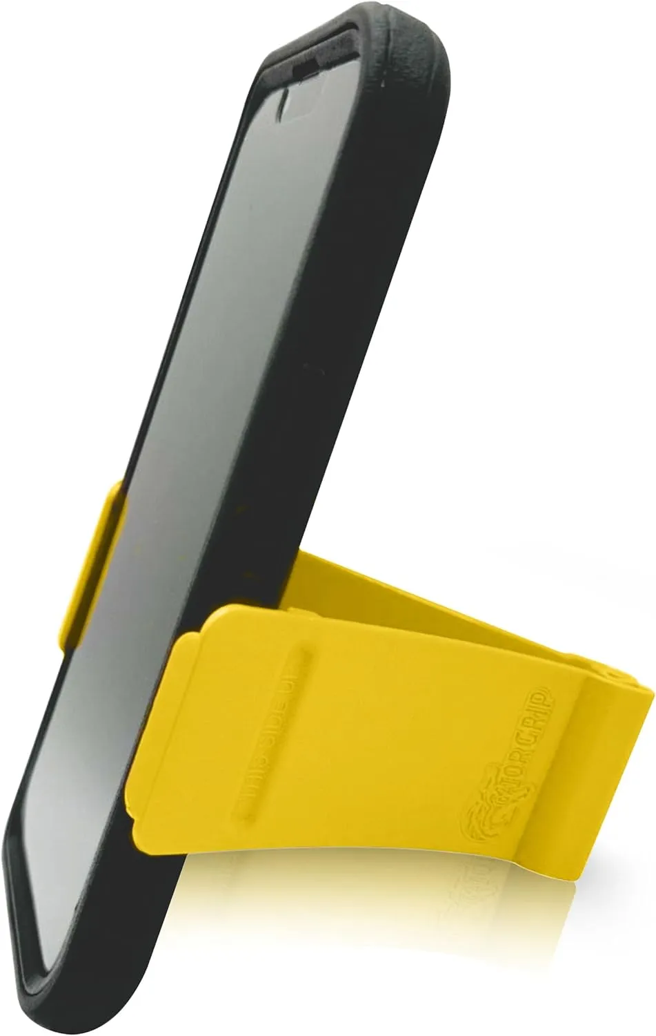 Phone Stand - Cell Phone Holder Stand for Desk Nightstand Kitchen - Compatible with iPhone, Android and Most Smartphones up to 6.8" on Width of Phone (Yellow)