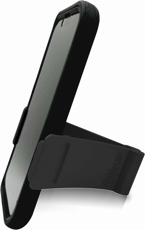 Phone Stand - Cell Phone Holder Stand for Desk Nightstand Kitchen - Compatible with iPhone, Android and Most Smartphones up to 6.8" on Width of Phone (Black)