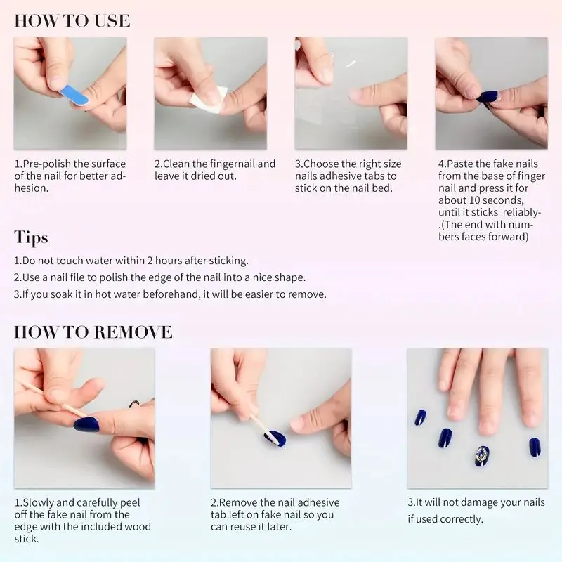 Pink and blue fairytale nail art: a lovely adventure embellished with gemstones
