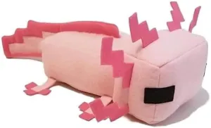 Pink-Axolotl Cute Craft Plush Toys Collection, Soft and Cuddly Stuffed Animals for Kids Ages 3  Collectible Plushies Gifts for Kids & Fans Birthday Festival and Special Occasions (Pink - Axolotl)