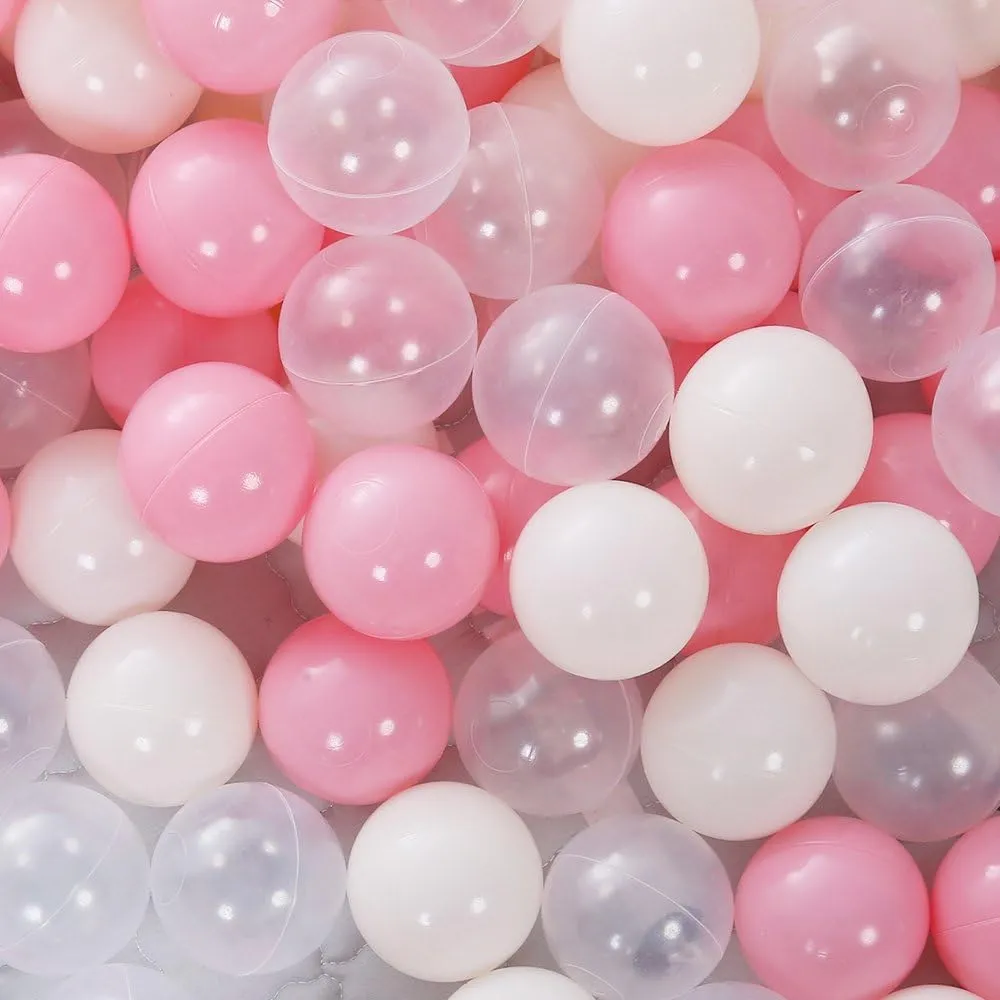 PlayMaty Colorful Pit Balls 2.1-inch Plastic Ocean Ball Crush Proof Stress Balls for Kids Pool Ball Playhouse Ball Pit Accessories
