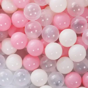 PlayMaty Colorful Pit Balls 2.1-inch Plastic Ocean Ball Crush Proof Stress Balls for Kids Pool Ball Playhouse Ball Pit Accessories