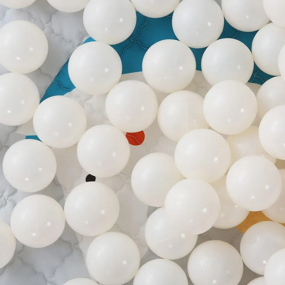 PlayMaty Colorful Pit Balls 2.1-inch Plastic Ocean Ball Crush Proof Stress Balls for Kids Pool Ball Playhouse Ball Pit Accessories