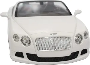 PowerTRC Remote Control Car, Bentley RC Cars 1:12 Scale Official Licensed Battery Operated Model Sports Car w/Headlights Gift Ideas Birthday for Adults & Boys Ages 6  Years White