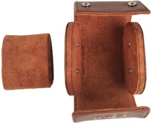 Practical Watch Box Single Slot PU Leather Travels Jewelry Storage For Case Organizers Brown PU Leather Holder