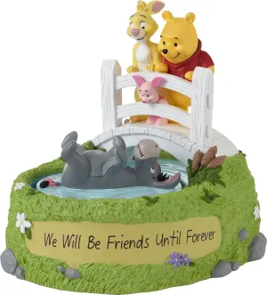 Precious Moments 231701 We Will Be Friends Until Forever Disney Winnie The Pooh and Friends Rotating Resin Musical