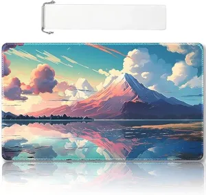 Premium Stitched MTG Playmat with Zones and Non-Slip Rubber Backing - TCG Play Mat for MTG and Other Card Games - Colorful Design with Vintage Look and Feel (DKT (81),No Zones)