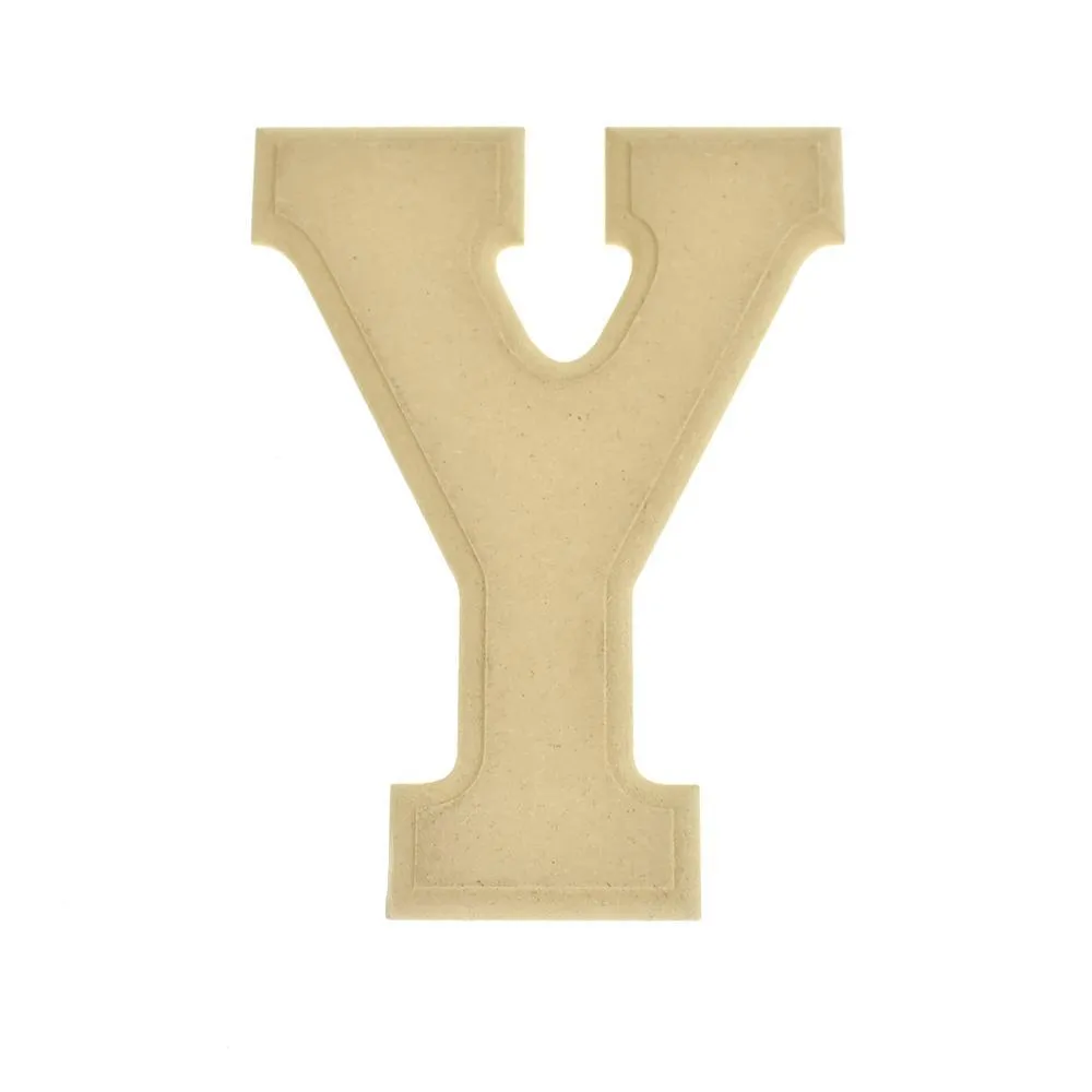 Pressed Board Beveled Wooden Letters and Numbers, 6-inch