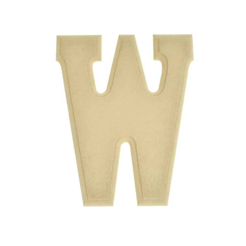 Pressed Board Beveled Wooden Letters and Numbers, 6-inch