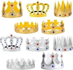 Prince Crown For Kids King Crown Hat for Birthday Party Photo Props Boys Girls Party