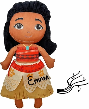 Princess Moana Doll Musical Toy Officially Licensed Disney Character Stuffed Animal Keepsake with Custom Name