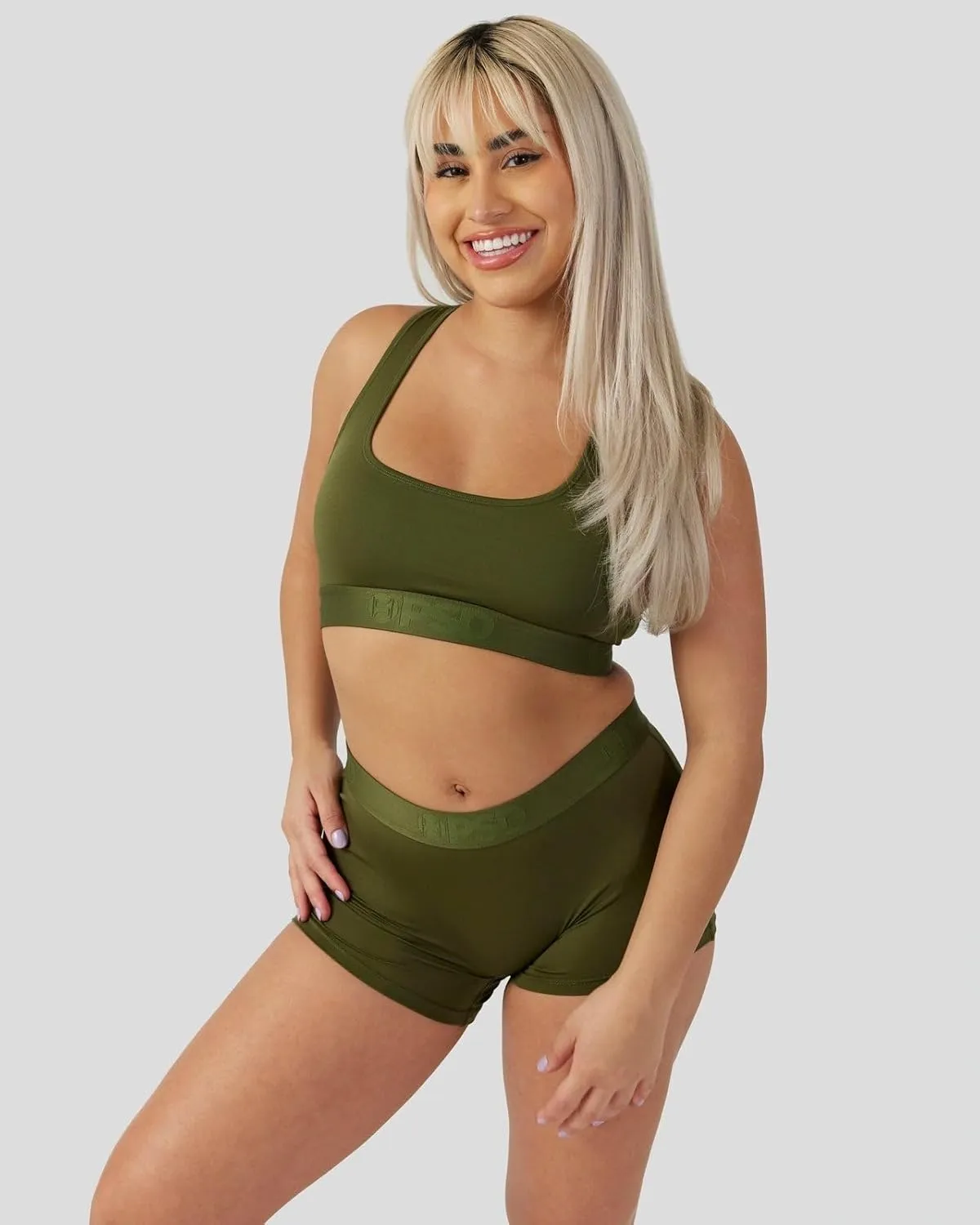 PSD Women's Basic Solid Boy Shorts - Full Coverage Women's Underwear - Comfortable Stretch Panties for Women